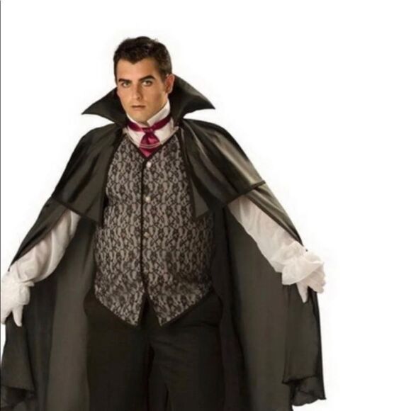 Incharacter midnight vampire cape vest designer costume kid Size 6 - Picture 1 of 12